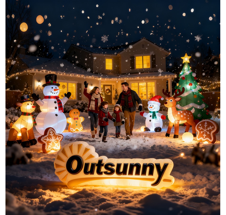 Image 994401_ALTMORE15.jpg, Product 994-401 / Price $74.99, Outsunny 7FT Christmas Inflatables Snowman, Christmas Inflatable Decoration from Outsunny on TSC.ca's Home & Garden department