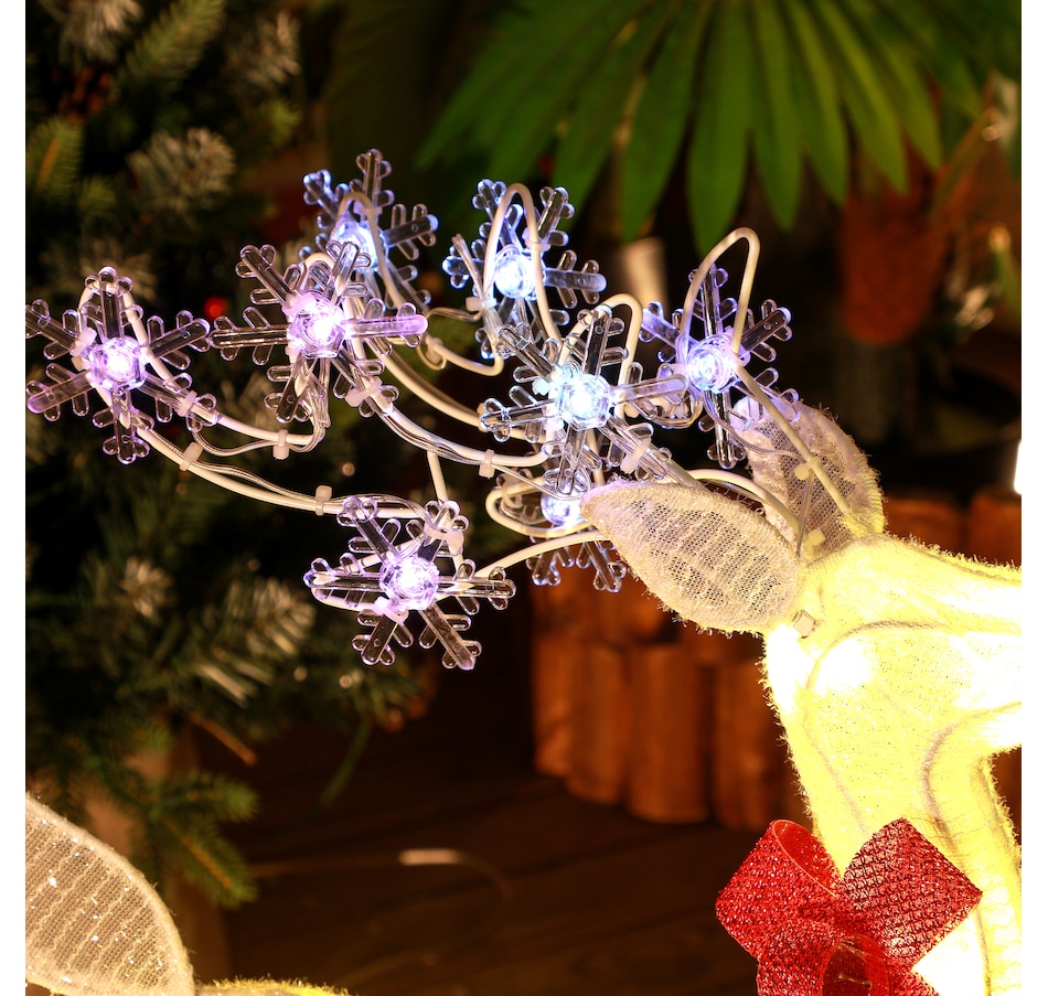 Image 994424_ALTMORE8.jpg, Product 994-424 / Price $48.99, Outsunny Light Up Reindeer Christmas Decoration with 61 LED Lights White from Outsunny on TSC.ca's Home & Garden department