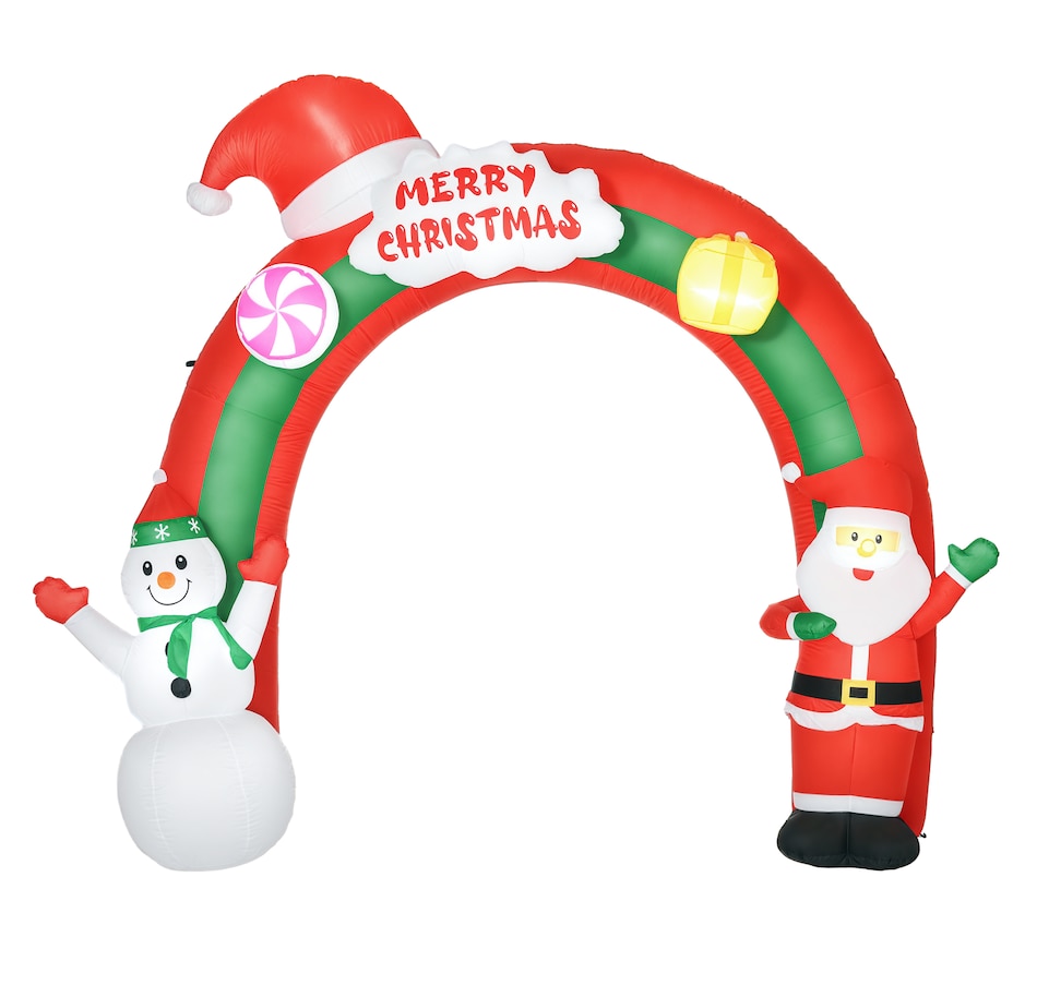 Image 994431.png, Product 994-431 / Price $139.99, HOMCOM 9ft Giant Christmas Inflatables Archway with Santa for Yard from HOMCOM on TSC.ca's Home & Garden department