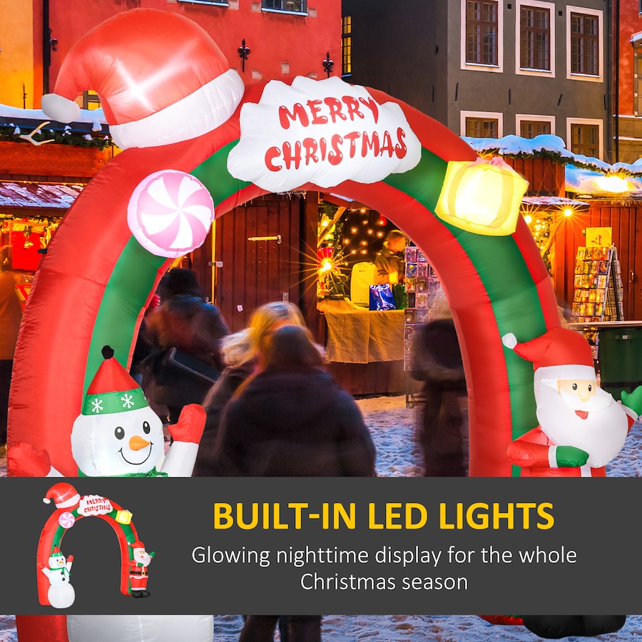 Image 994431_ALTMORE3.jpg, Product 994-431 / Price $84.99, HOMCOM 9ft Giant Christmas Inflatables Archway with Santa for Yard from HOMCOM on TSC.ca's Home & Garden department