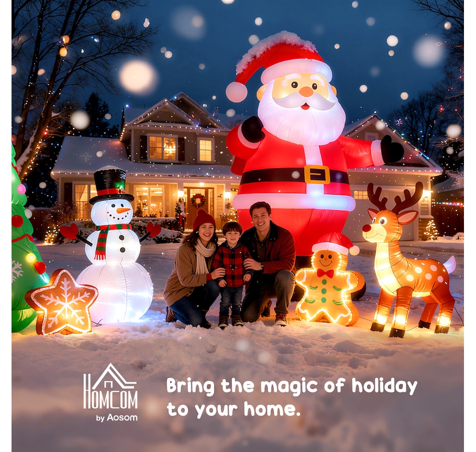 Image 994431_ALTMORE9.jpg, Product 994-431 / Price $79.99, HOMCOM 9ft Giant Christmas Inflatables Archway with Santa for Yard from HOMCOM on TSC.ca's Home & Garden department