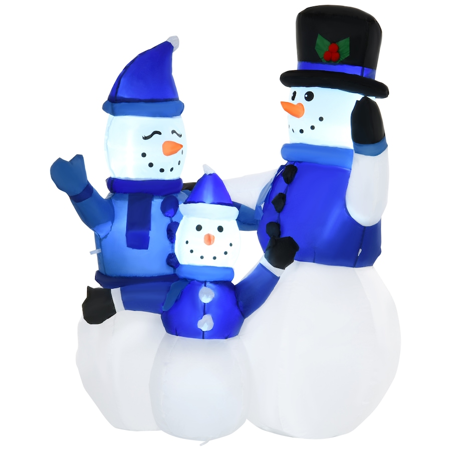 Image 994434.jpg, Product 994-434 / Price $54.99, HOMCOM 4FT Large LED Lighted Christmas Inflatable Snowmen Holiday Decor from HOMCOM on TSC.ca's Home & Garden department