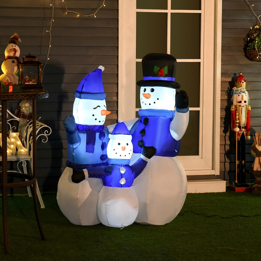 Image 994434_ALTMORE1.jpg, Product 994-434 / Price $54.99, HOMCOM 4FT Large LED Lighted Christmas Inflatable Snowmen Holiday Decor from HOMCOM on TSC.ca's Home & Garden department
