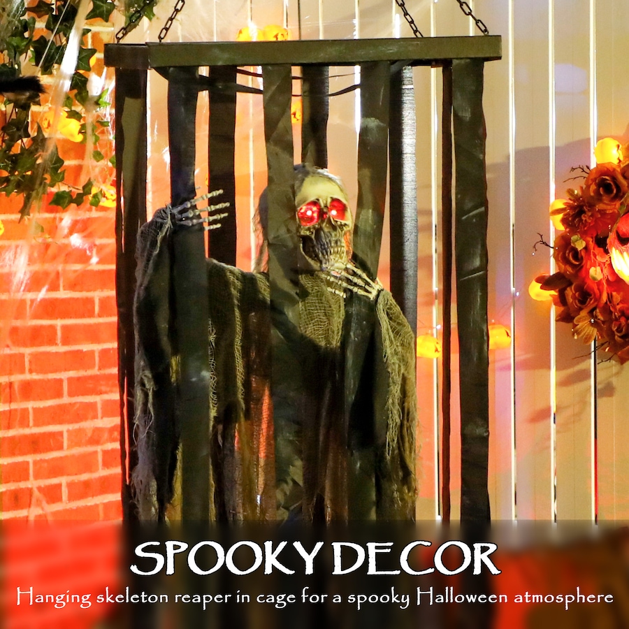 Image 994450_ALTMORE12.jpg, Product 994-450 / Price $89.99, Outsunny Animated Halloween Decoration, Animatronics Skeleton Reaper from Outsunny on TSC.ca's Home & Garden department