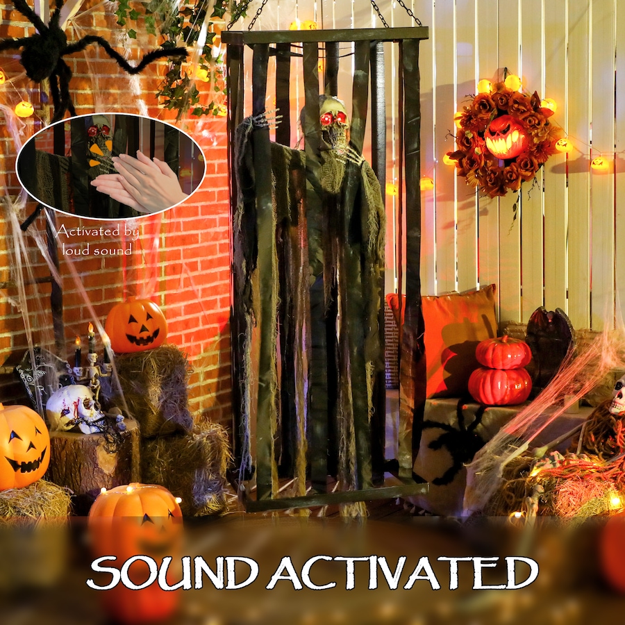 Image 994450_ALTMORE14.jpg, Product 994-450 / Price $89.99, Outsunny Animated Halloween Decoration, Animatronics Skeleton Reaper from Outsunny on TSC.ca's Home & Garden department