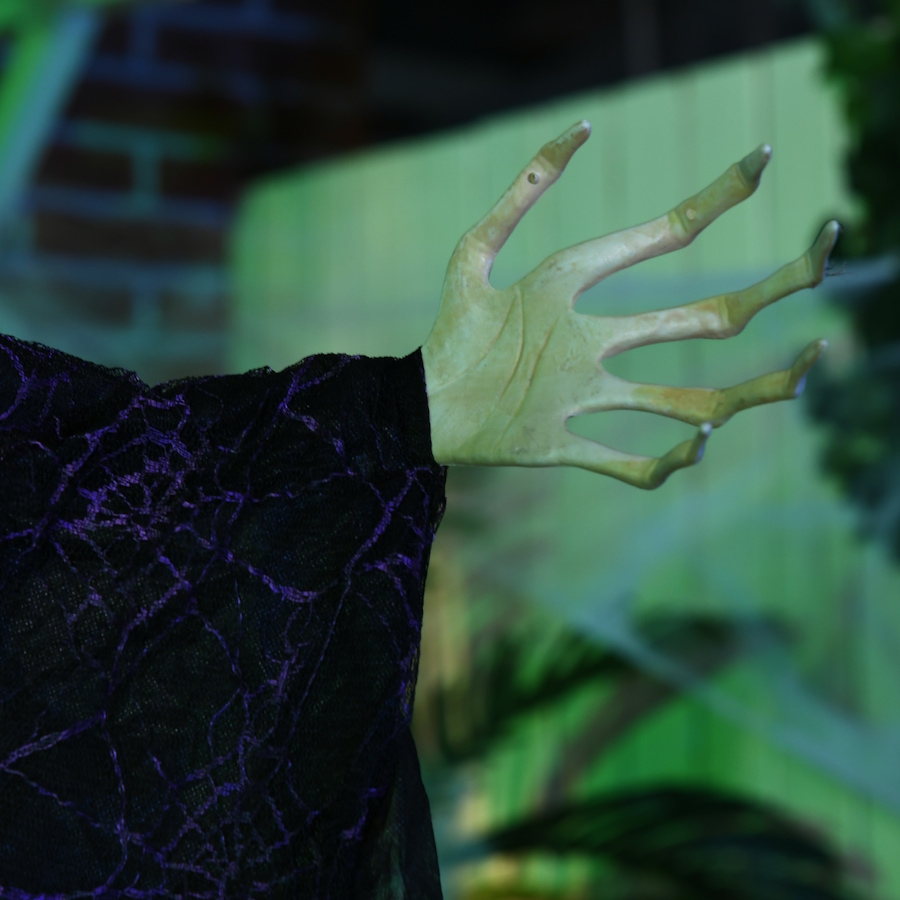 Image 994470_ALTMORE7.jpg, Product 994-470 / Price $54.99, HOMCOM Black Witch Halloween Prop w/ Light Up Eyes for Party from HOMCOM on TSC.ca's Home & Garden department