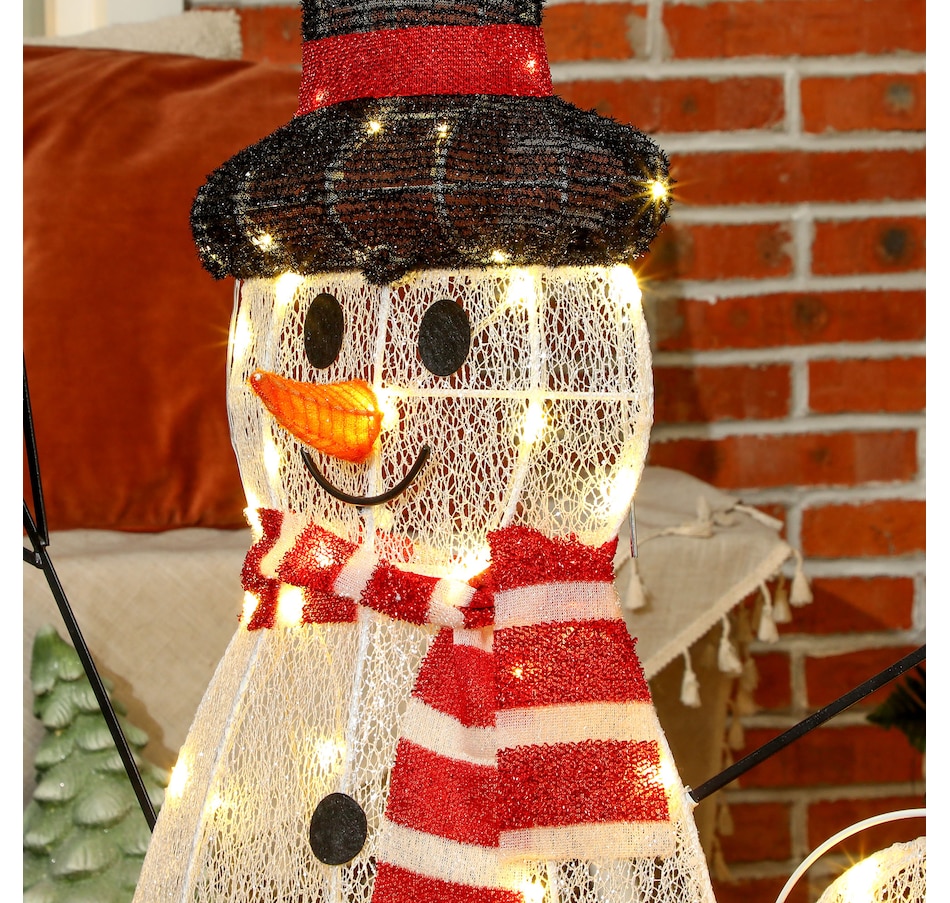 Image 994482_ALTMORE8.jpg, Product 994-482 / Price $99.99, Outsunny Light Up Christmas Snowman Family Set of 3 with LED Lights White from Outsunny on TSC.ca's Home & Garden department