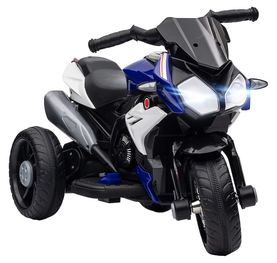 Image 994626.jpg, Product 994-626 / Price $99.99, Qaba 6V Kids Motorcycle with Music, Headlights, 3 Wheels, Blue from Qaba on TSC.ca's Toys & Hobbies department