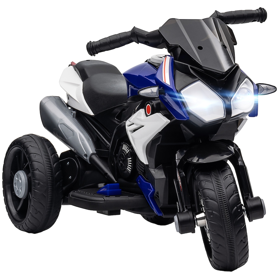 Image 994626.jpg, Product 994-626 / Price $94.99, Qaba 6V Kids Motorcycle with Music, Headlights, 3 Wheels, Blue from Qaba on TSC.ca's Toys & Hobbies department
