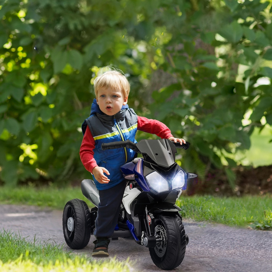 Image 994626_ALTMORE1.jpg, Product 994-626 / Price $94.99, Qaba 6V Kids Motorcycle with Music, Headlights, 3 Wheels, Blue from Qaba on TSC.ca's Toys & Hobbies department