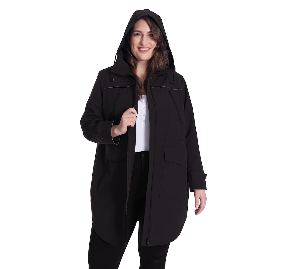 Image 994634_ALTMORE3.jpg, Product 994-634 / Price $122.50, KUSAWA PLUS SIZE | Women's Drawstring Raincoat from Alpine North on TSC.ca's Fashion department