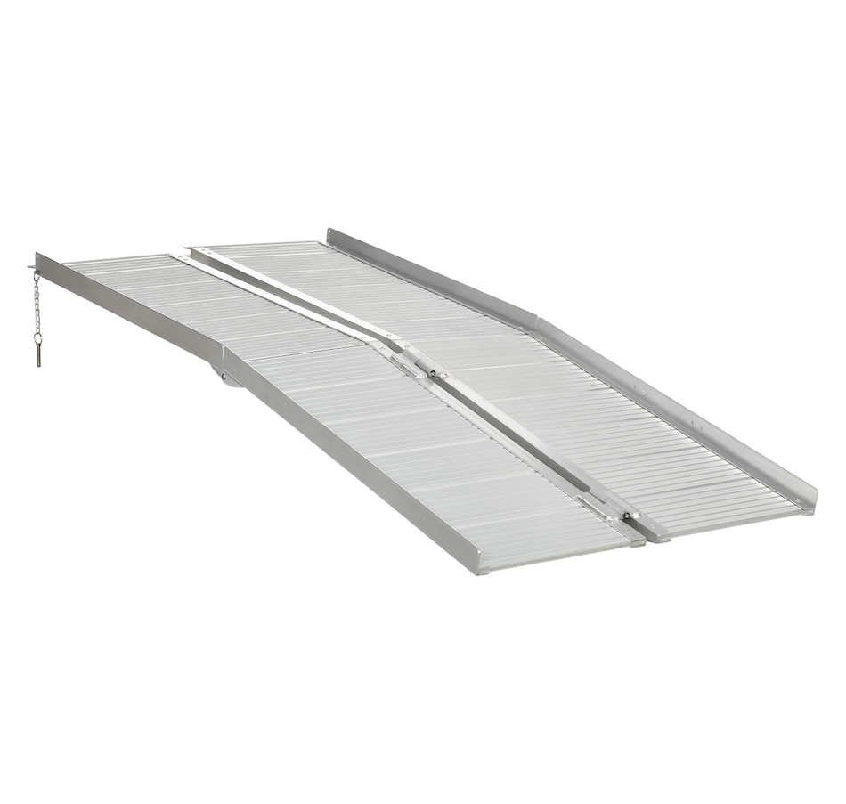 Image 994645.jpg, Product 994-645 / Price $224.99, HOMCOM Textured Aluminum Folding Wheelchair Ramp for Scooter Steps Stairs from HOMCOM on TSC.ca's department