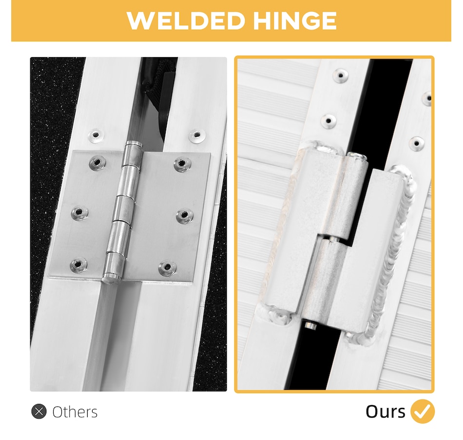 Image 994645_ALTMORE5.jpg, Product 994-645 / Price $224.99, HOMCOM Textured Aluminum Folding Wheelchair Ramp for Scooter Steps Stairs from HOMCOM on TSC.ca's department