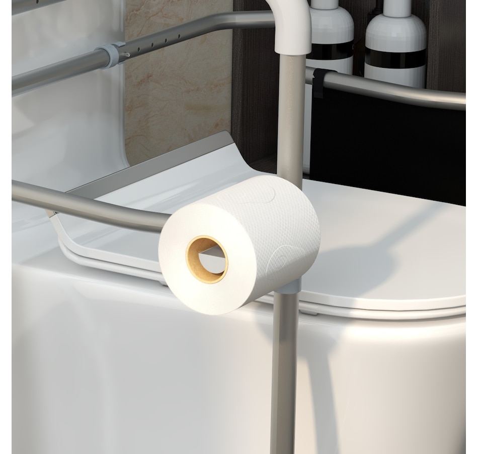 Image 994667_ALTMORE7.jpg, Product 994-667 / Price $57.99, HOMCOM Toilet Safety Rails w/ Adjustable Height Width Rubber Tips Storage from HOMCOM on TSC.ca's department