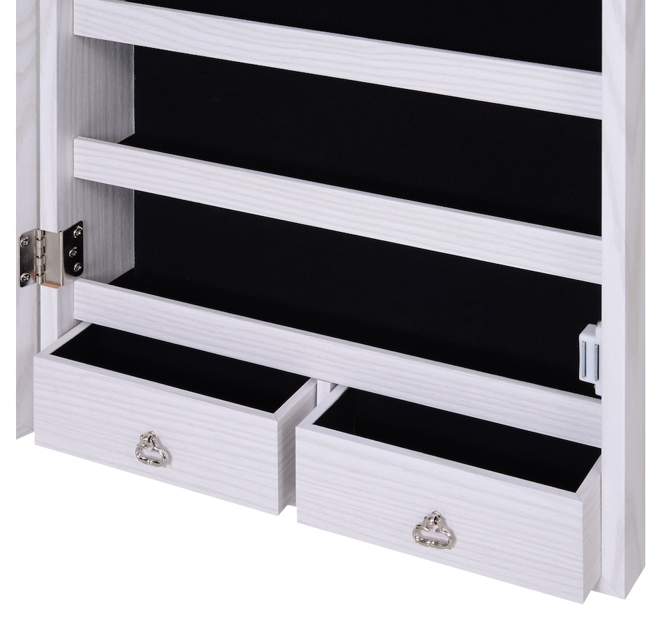 Image 994676_ALTMORE8.jpg, Product 994-676 / Price $136.99, HOMCOM Mirror Jewelry Cabinet Armoire with 6 LED Lights and 2 Keys from HOMCOM on TSC.ca's Beauty department