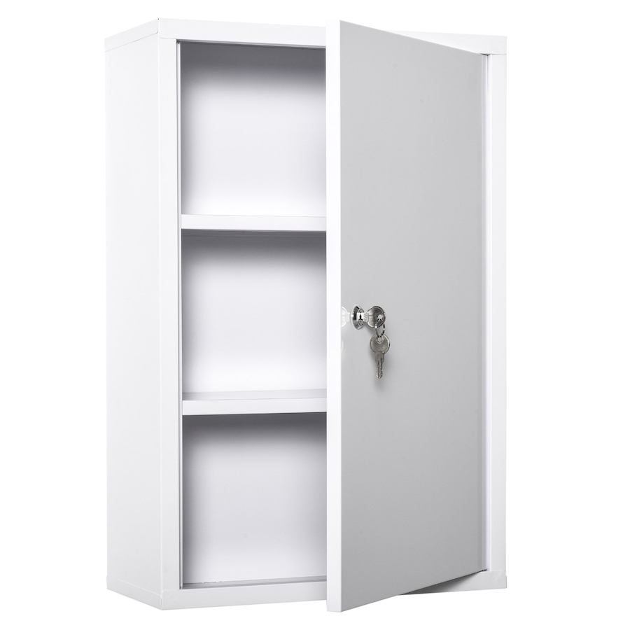 Image 994692.jpg, Product 994-692 / Price $84.99, kleankin Wall Mount Medicine Cabinet Lockable with 2 Keys for Bathroom from Kleankin on TSC.ca's Home & Garden department