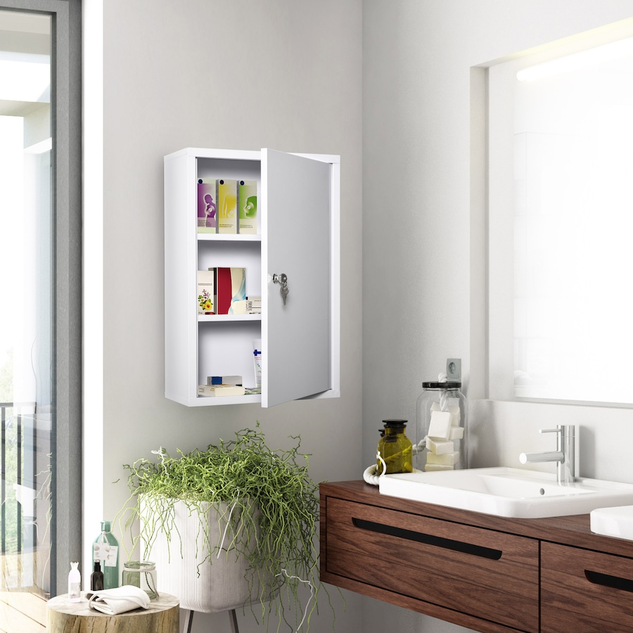 Image 994692_ALTMORE2.jpg, Product 994-692 / Price $84.99, kleankin Wall Mount Medicine Cabinet Lockable with 2 Keys for Bathroom from Kleankin on TSC.ca's Home & Garden department