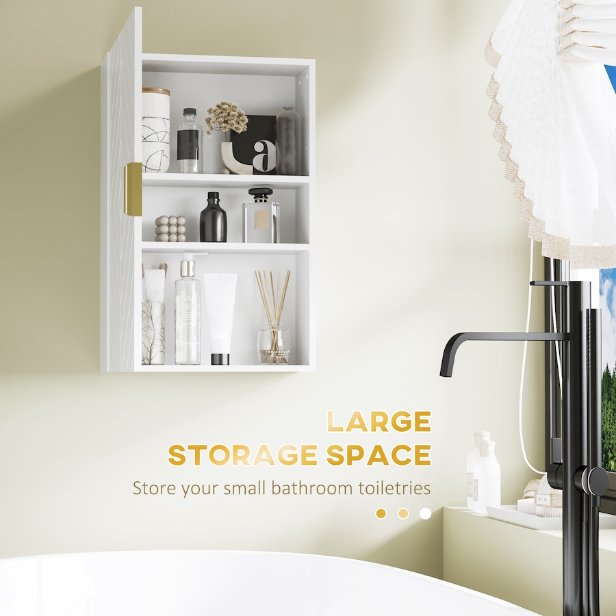 Image 994694_ALTMORE3.jpg, Product 994-694 / Price $66.99, kleankin Bathroom Wall Cabinet, Medicine Cabinet with Door and Shelves from Kleankin on TSC.ca's Home & Garden department