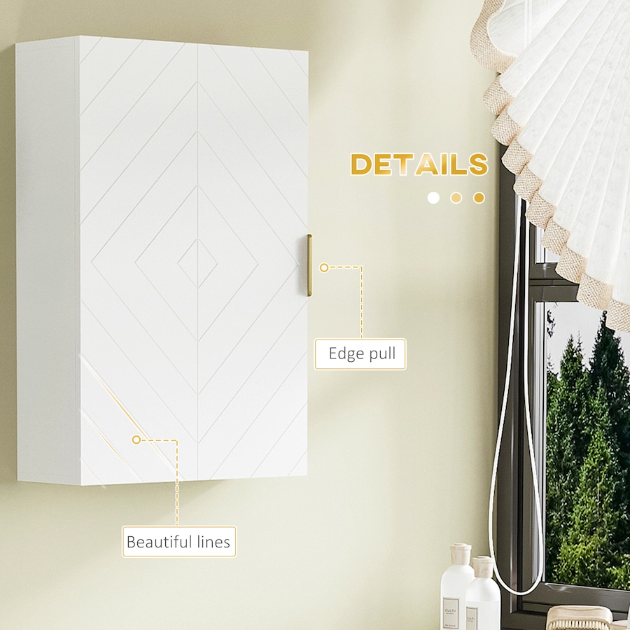 Image 994694_ALTMORE5.jpg, Product 994-694 / Price $66.99, kleankin Bathroom Wall Cabinet, Medicine Cabinet with Door and Shelves from Kleankin on TSC.ca's Home & Garden department