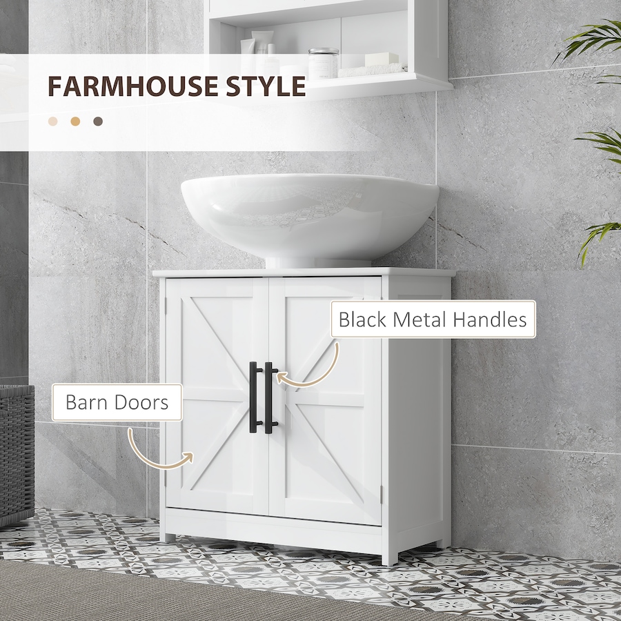 Image 994698_ALTMORE4.jpg, Product 994-698 / Price $92.14, HOMCOM Pedestal Sink Storage Cabinet, Bathroom Sink Cabinet, White from HOMCOM on TSC.ca's Home & Garden department