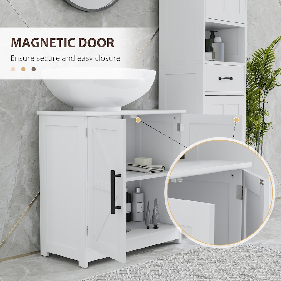 Image 994698_ALTMORE6.jpg, Product 994-698 / Price $92.14, HOMCOM Pedestal Sink Storage Cabinet, Bathroom Sink Cabinet, White from HOMCOM on TSC.ca's Home & Garden department