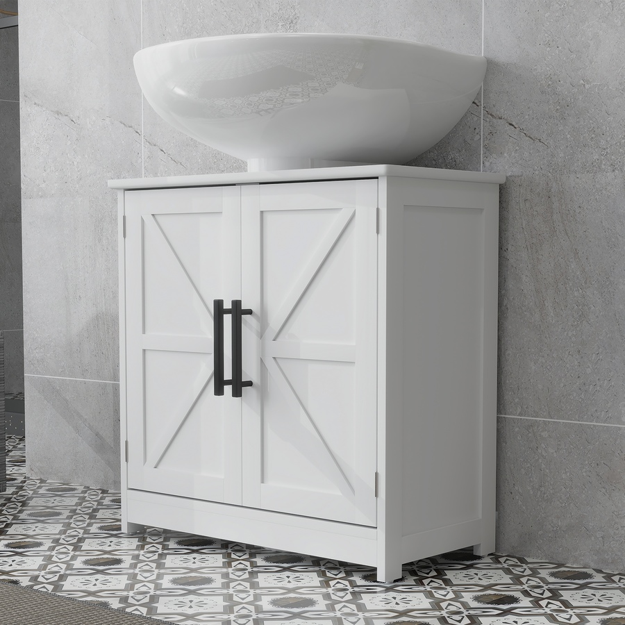 Image 994698_ALTMORE7.jpg, Product 994-698 / Price $92.14, HOMCOM Pedestal Sink Storage Cabinet, Bathroom Sink Cabinet, White from HOMCOM on TSC.ca's Home & Garden department