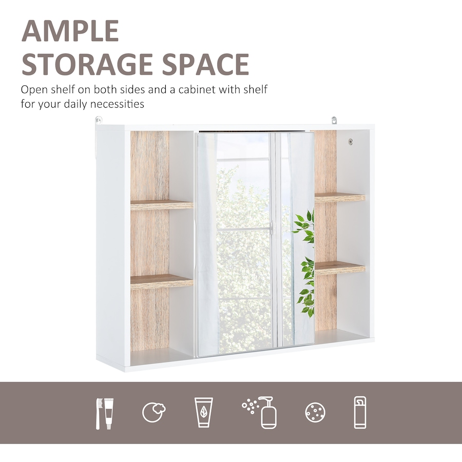 Image 994700_ALTMORE3.jpg, Product 994-700 / Price $69.99, HOMCOM Wall Mounted Bathroom Storage Cabinet with Mirrored Door, Shelf from HOMCOM on TSC.ca's Home & Garden department