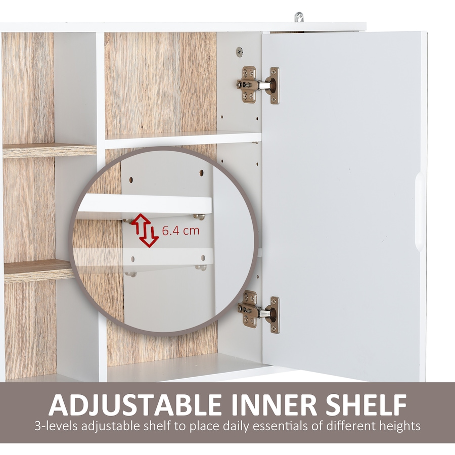 Image 994700_ALTMORE5.jpg, Product 994-700 / Price $69.99, HOMCOM Wall Mounted Bathroom Storage Cabinet with Mirrored Door, Shelf from HOMCOM on TSC.ca's Home & Garden department