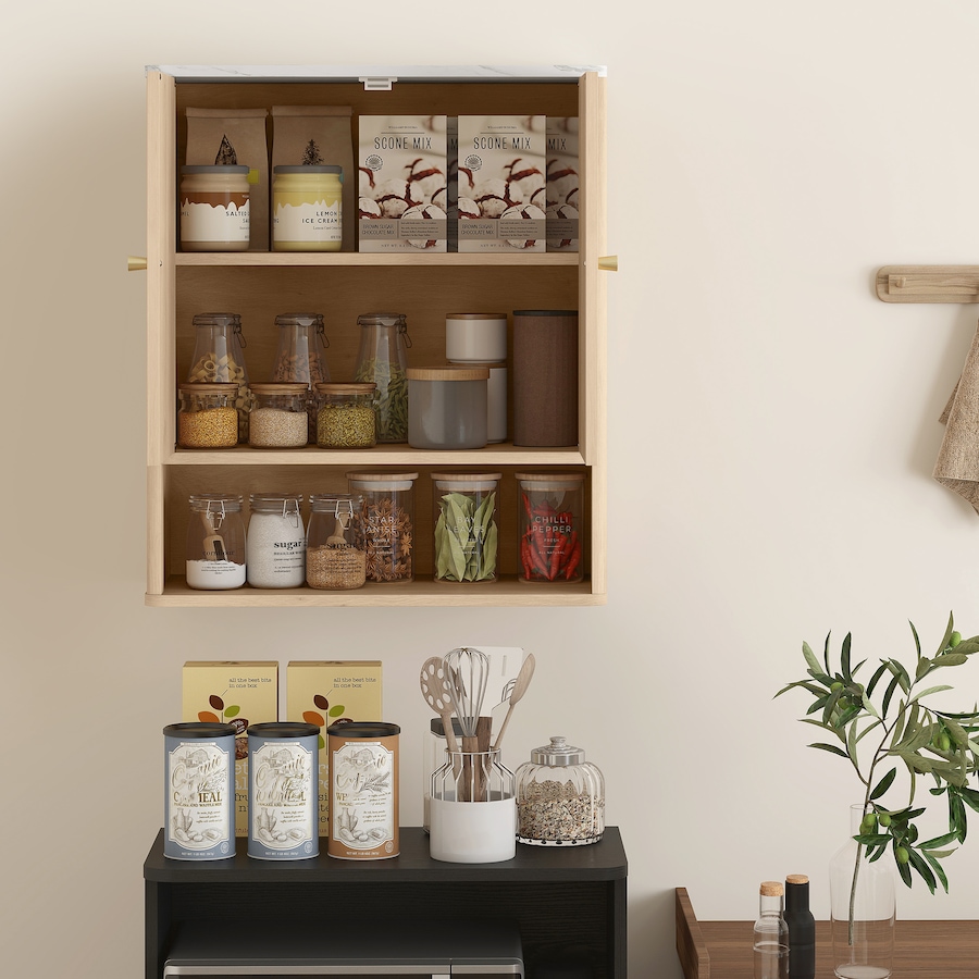 Image 994709_ALTMORE6.jpg, Product 994-709 / Price $89.99, HOMCOM Bathroom Wall Cabinet, Wall-Mounted Medicine Cabinet, Oak from HOMCOM on TSC.ca's Home & Garden department