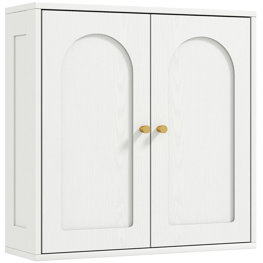 Image 994726.jpg, Product 994-726 / Price $79.99, HOMCOM Bathroom Wall Cabinet, Modern Medicine Cabinet with 2 Doors, White from HOMCOM on TSC.ca's Home & Garden department