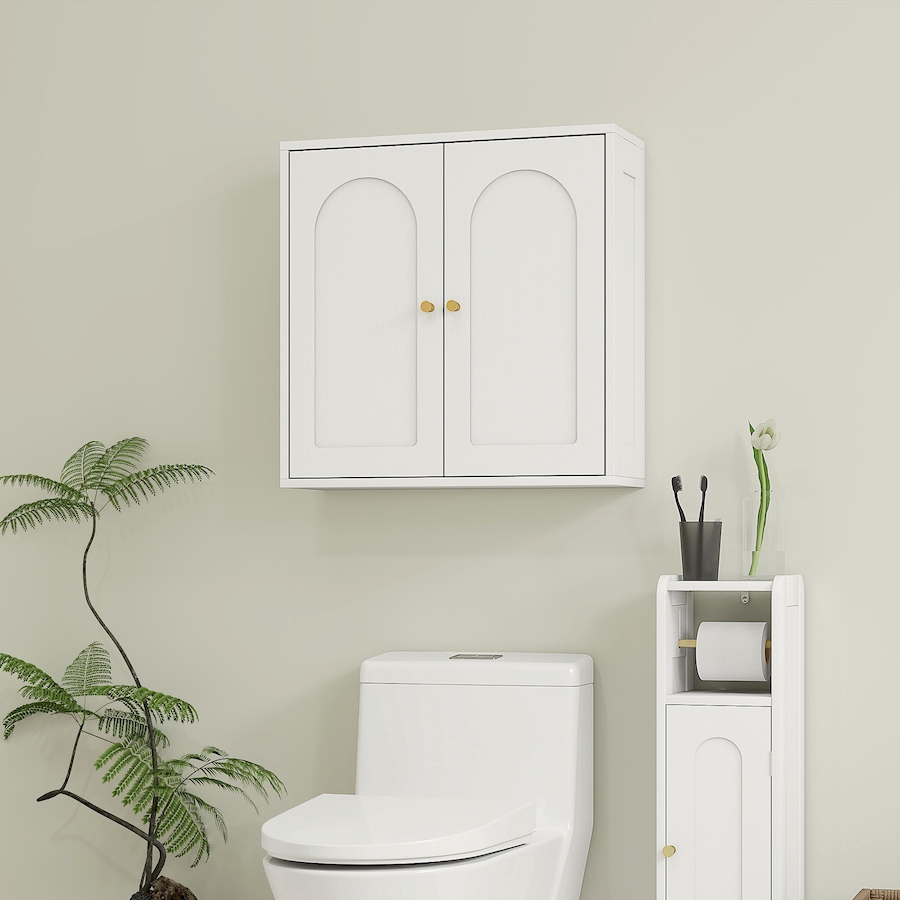 Image 994726_ALTMORE14.jpg, Product 994-726 / Price $79.99, HOMCOM Bathroom Wall Cabinet, Modern Medicine Cabinet with 2 Doors, White from HOMCOM on TSC.ca's Home & Garden department