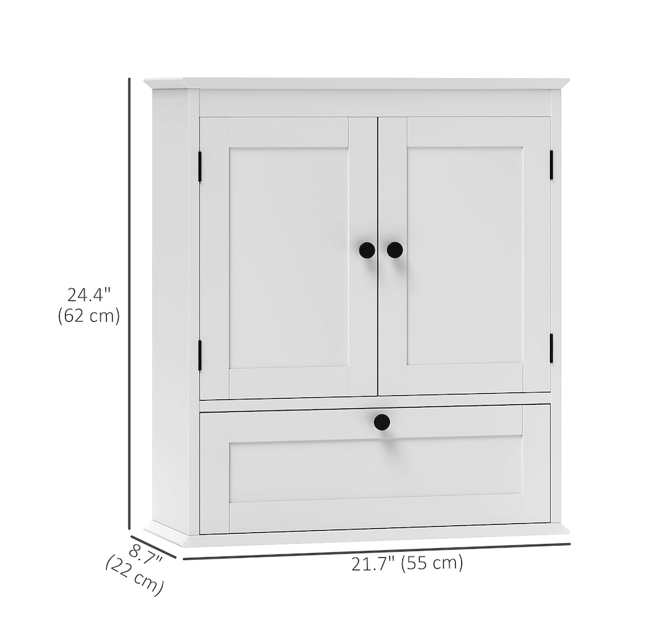 Image 994739_ALTMORE2.jpg, Product 994-739 / Price $89.99, HOMCOM Medicine Cabinet Bathroom Wall Cabinet with Adjustable Shelf, White from HOMCOM on TSC.ca's Home & Garden department