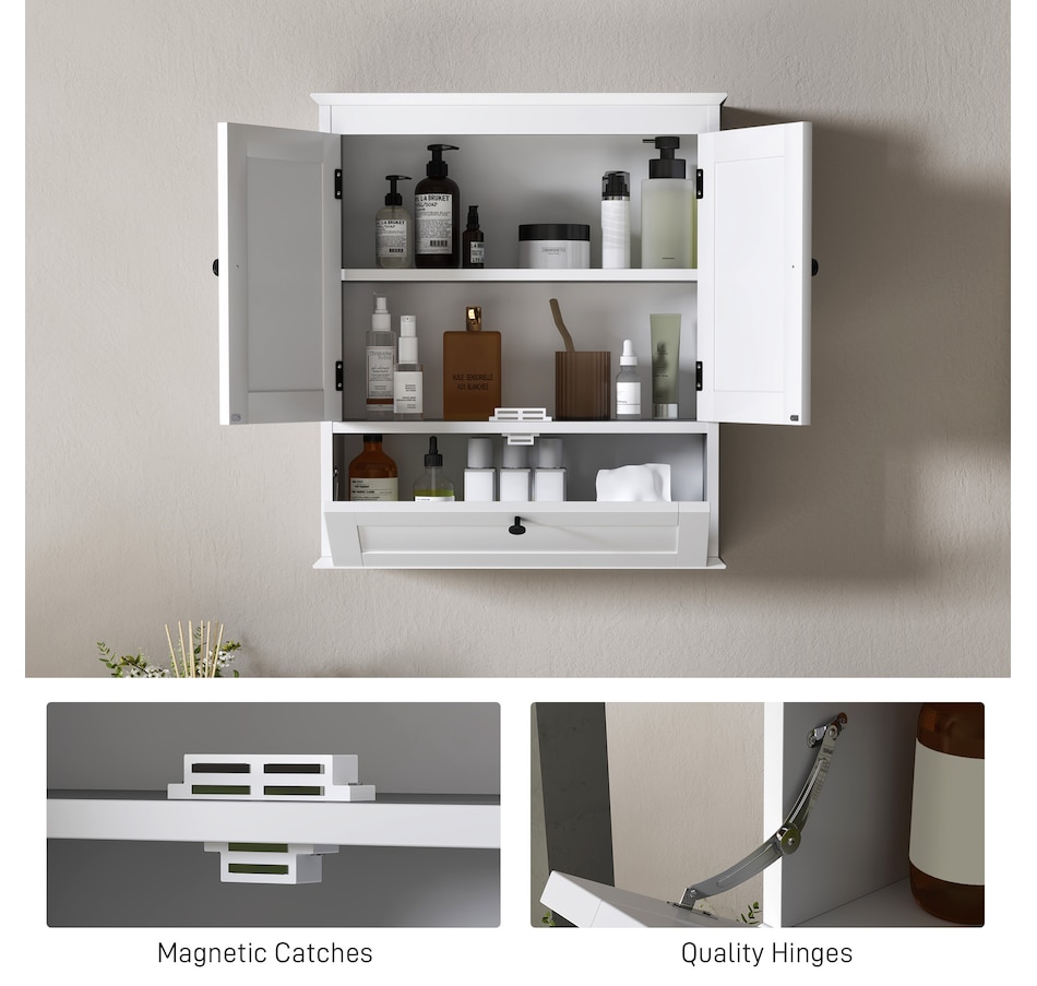 Image 994739_ALTMORE6.jpg, Product 994-739 / Price $89.99, HOMCOM Medicine Cabinet Bathroom Wall Cabinet with Adjustable Shelf, White from HOMCOM on TSC.ca's Home & Garden department