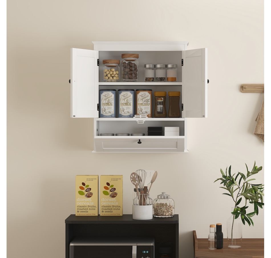 Image 994739_ALTMORE7.jpg, Product 994-739 / Price $89.99, HOMCOM Medicine Cabinet Bathroom Wall Cabinet with Adjustable Shelf, White from HOMCOM on TSC.ca's Home & Garden department