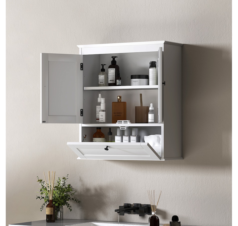 Image 994739_ALTMORE8.jpg, Product 994-739 / Price $89.99, HOMCOM Medicine Cabinet Bathroom Wall Cabinet with Adjustable Shelf, White from HOMCOM on TSC.ca's Home & Garden department
