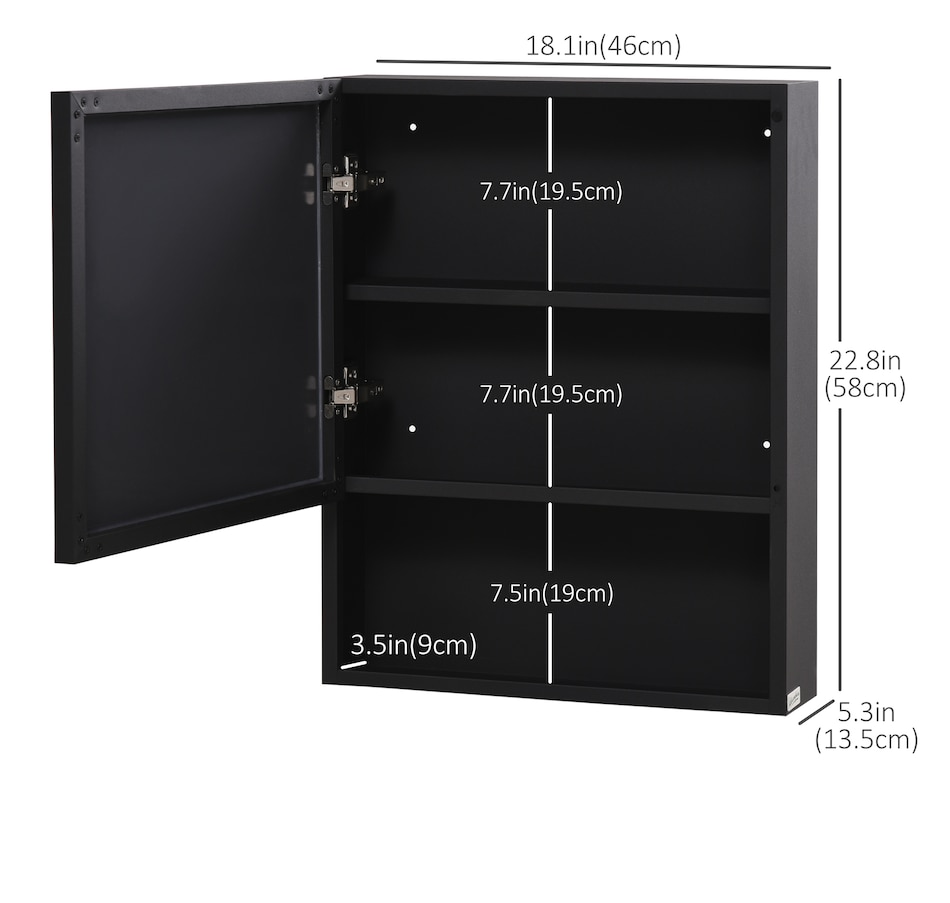Image 994742_ALTMORE2.jpg, Product 994-742 / Price $114.99, kleankin Bathroom Cabinet Wall Mounted Mirror Cabinet with Storage Shelves from Kleankin on TSC.ca's Home & Garden department