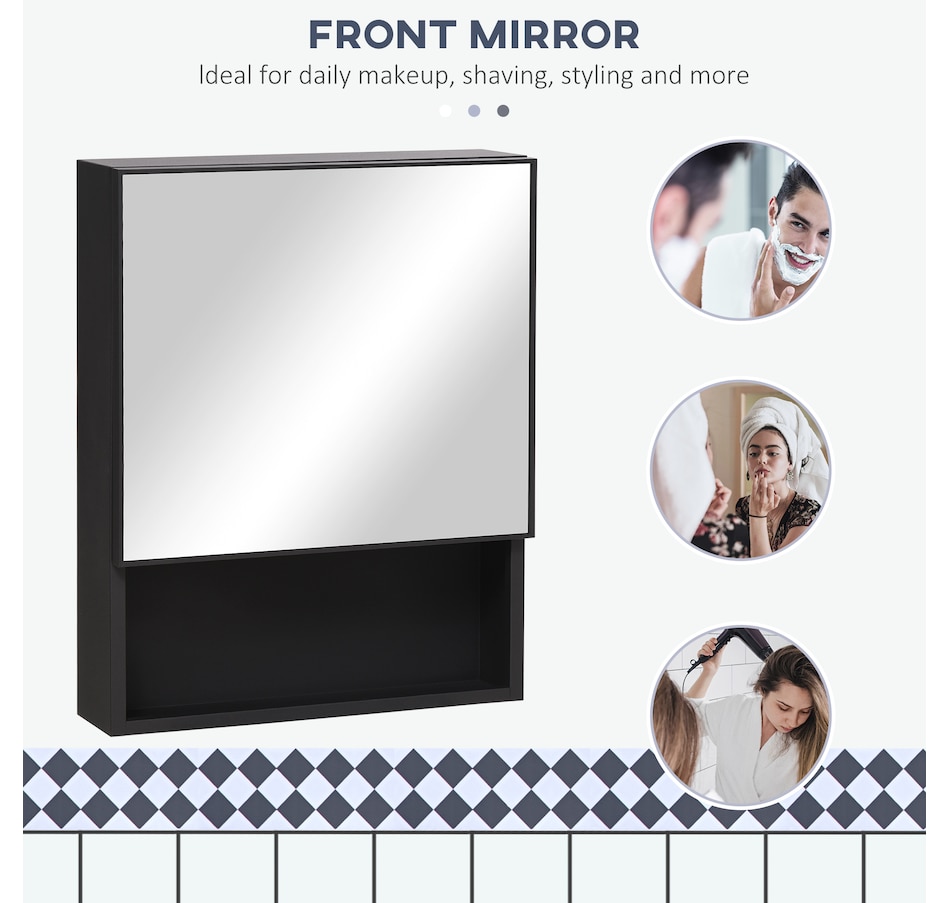 Image 994742_ALTMORE4.jpg, Product 994-742 / Price $114.99, kleankin Bathroom Cabinet Wall Mounted Mirror Cabinet with Storage Shelves from Kleankin on TSC.ca's Home & Garden department