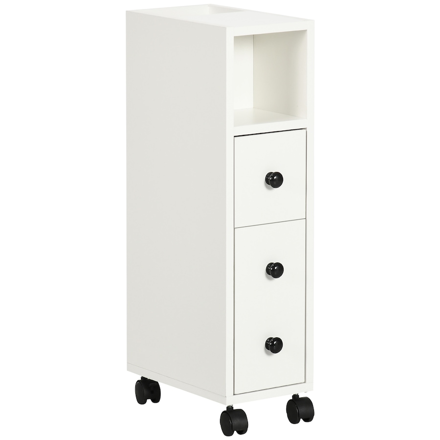 Image 994743.jpg, Product 994-743 / Price $67.89, kleankin Slim Bathroom Cabinet, Bathroom Storage Cabinet with Wheels from Kleankin on TSC.ca's Home & Garden department