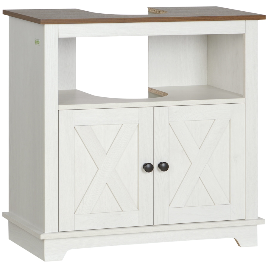 Image 994752.jpg, Product 994-752 / Price $94.99, kleankin Farmhouse Bathroom Vanity Cabinet, Pedestal Sink Storage Cabinet from Kleankin on TSC.ca's Home & Garden department