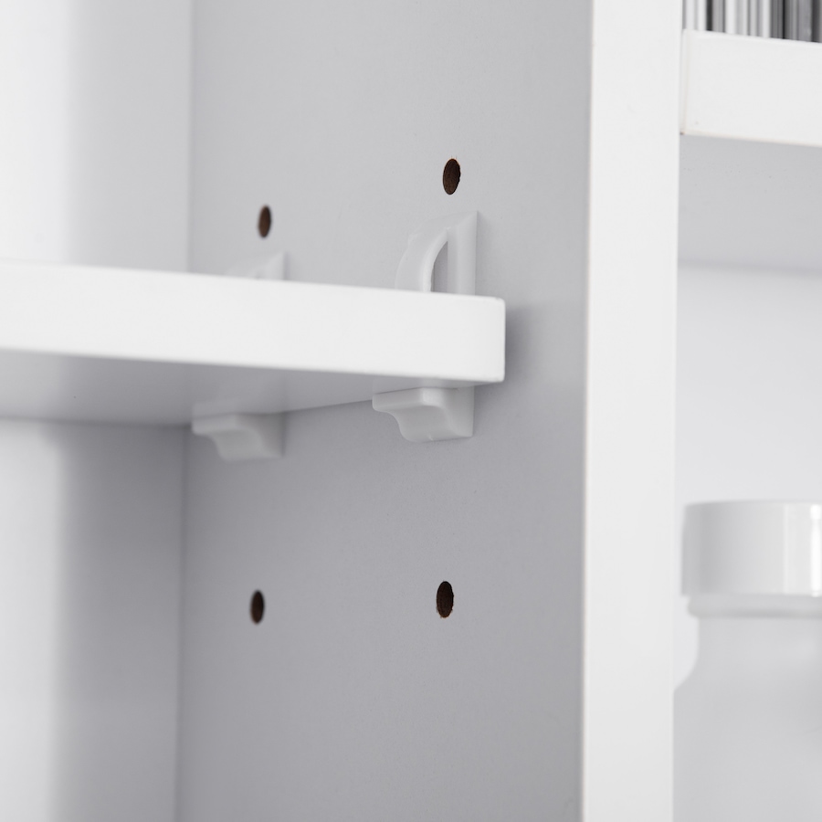 Image 994760_ALTMORE8.jpg, Product 994-760 / Price $134.99, kleankin Bathroom Cabinet Wall Mount Storage Organizer Mirror Shelves White from Kleankin on TSC.ca's Home & Garden department