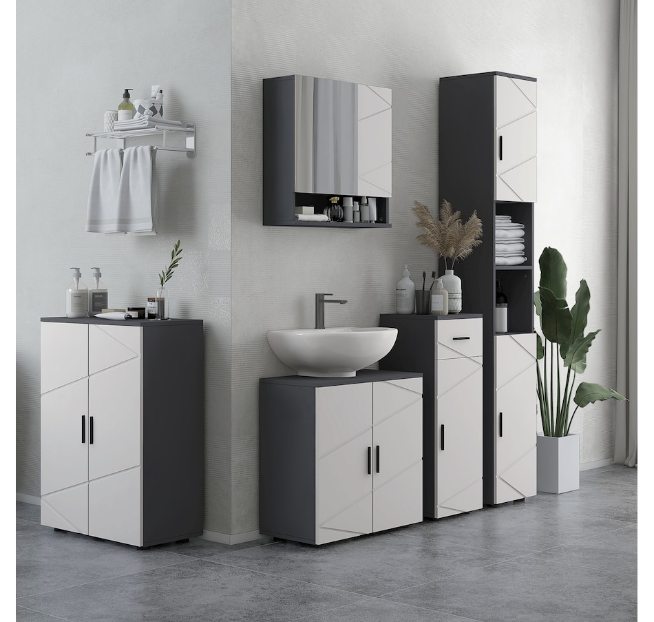 Image 994762_ALTMORE1.jpg, Product 994-762 / Price $74.99, kleankin Medicine Cabinet with Shelf, Bathroom Mirror Cabinet, Light Grey from Kleankin on TSC.ca's Home & Garden department