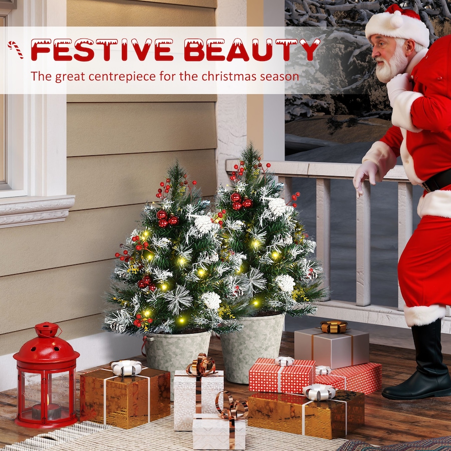 Image 994769_ALTMORE3.jpg, Product 994-769 / Price $59.99, HOMCOM 2 pcs. 2 ft. Artificial Christmas Tree with LED light from HOMCOM on TSC.ca's Home & Garden department