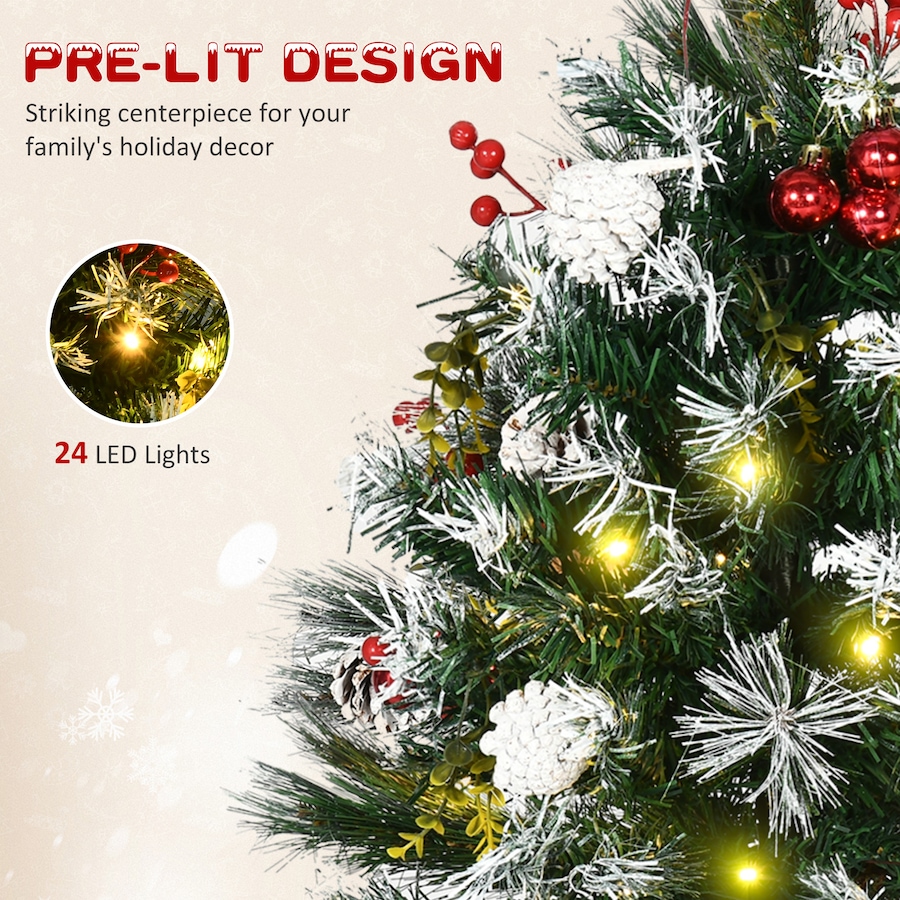 Image 994769_ALTMORE4.jpg, Product 994-769 / Price $59.99, HOMCOM 2 pcs. 2 ft. Artificial Christmas Tree with LED light from HOMCOM on TSC.ca's Home & Garden department