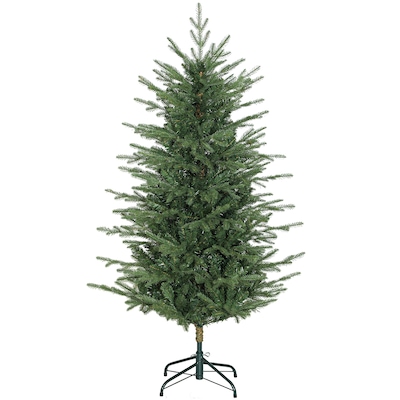 HOMCOM 5 ft Christmas Tree, Full Realistic Ponderosa Fir, Easy Assembly