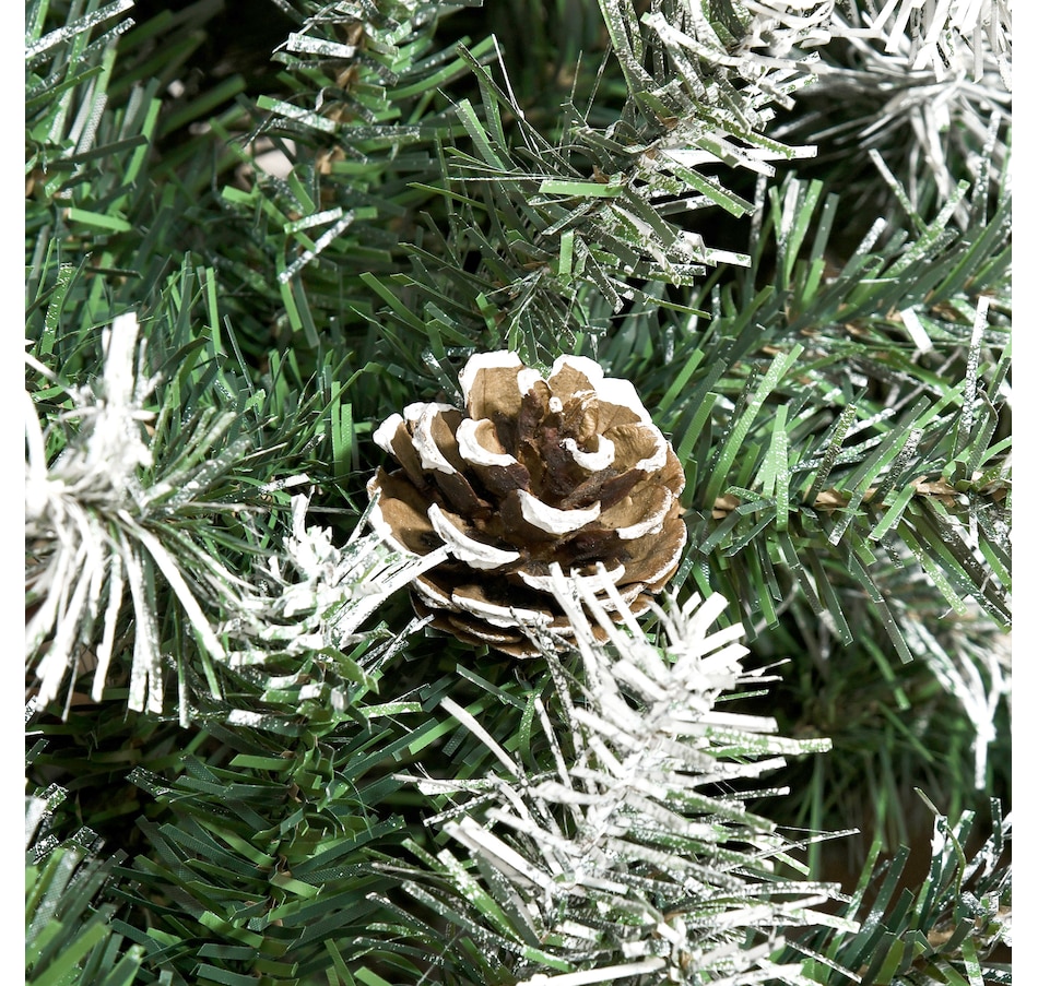 Image 994798_ALTMORE7.jpg, Product 994-798 / Price $89.99, HOMCOM 6' Unlit Artificial Christmas Tree Hinged Flocked Xmas Tree w/ Stand from HOMCOM on TSC.ca's Home & Garden department