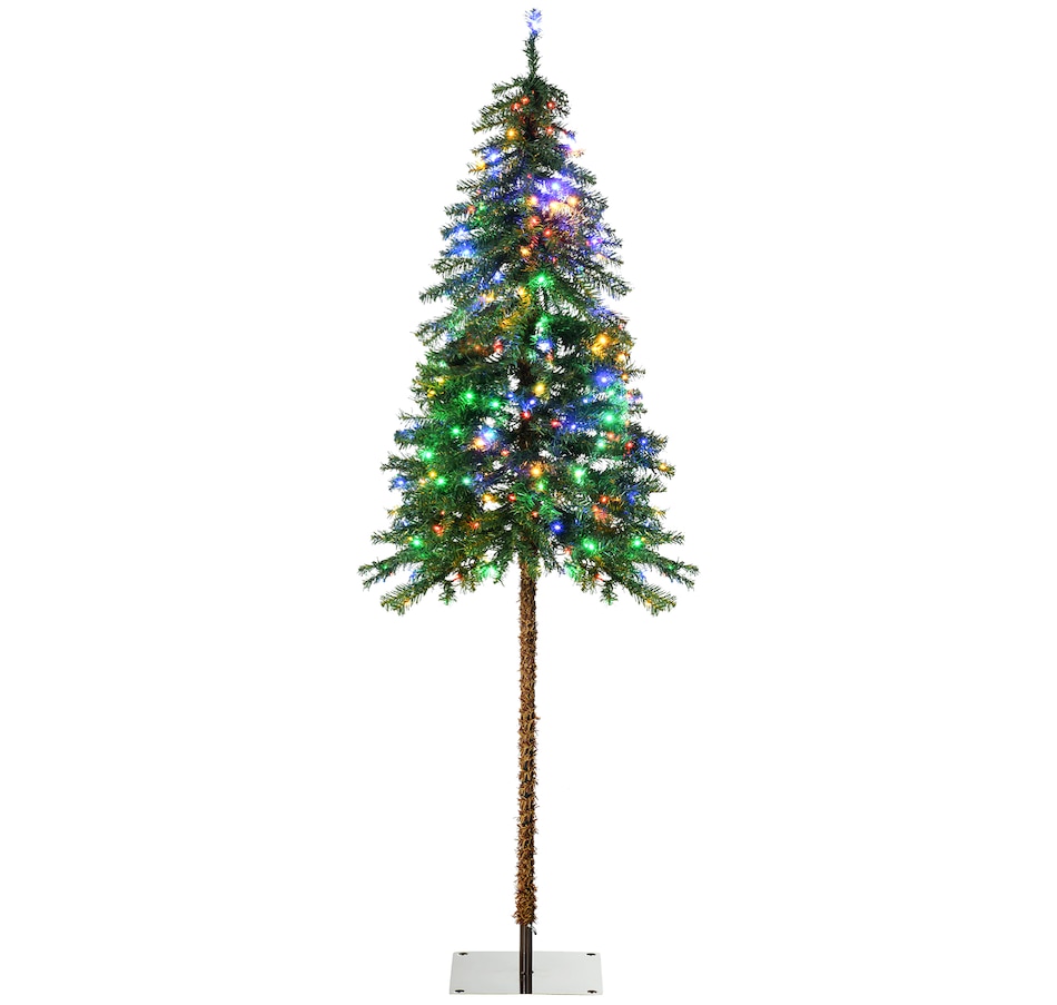 Image 994809.jpg, Product 994-809 / Price $84.99, HOMCOM 6' Slim Pencil Artificial Snow Christmas Tree with LED Lights from HOMCOM on TSC.ca's Home & Garden department