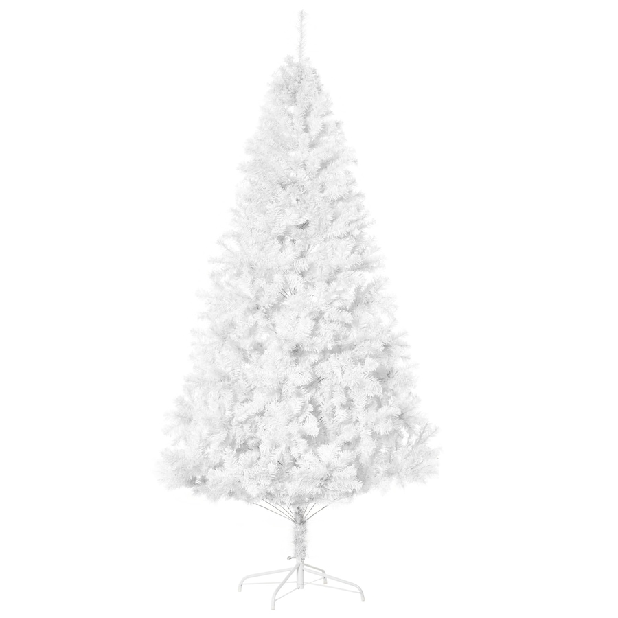 Image 994814.jpg, Product 994-814 / Price $79.99, HOMCOM 7' Artificial Christmas Tree with 1230 Branch Tips Metal Stand White from HOMCOM on TSC.ca's Home & Garden department