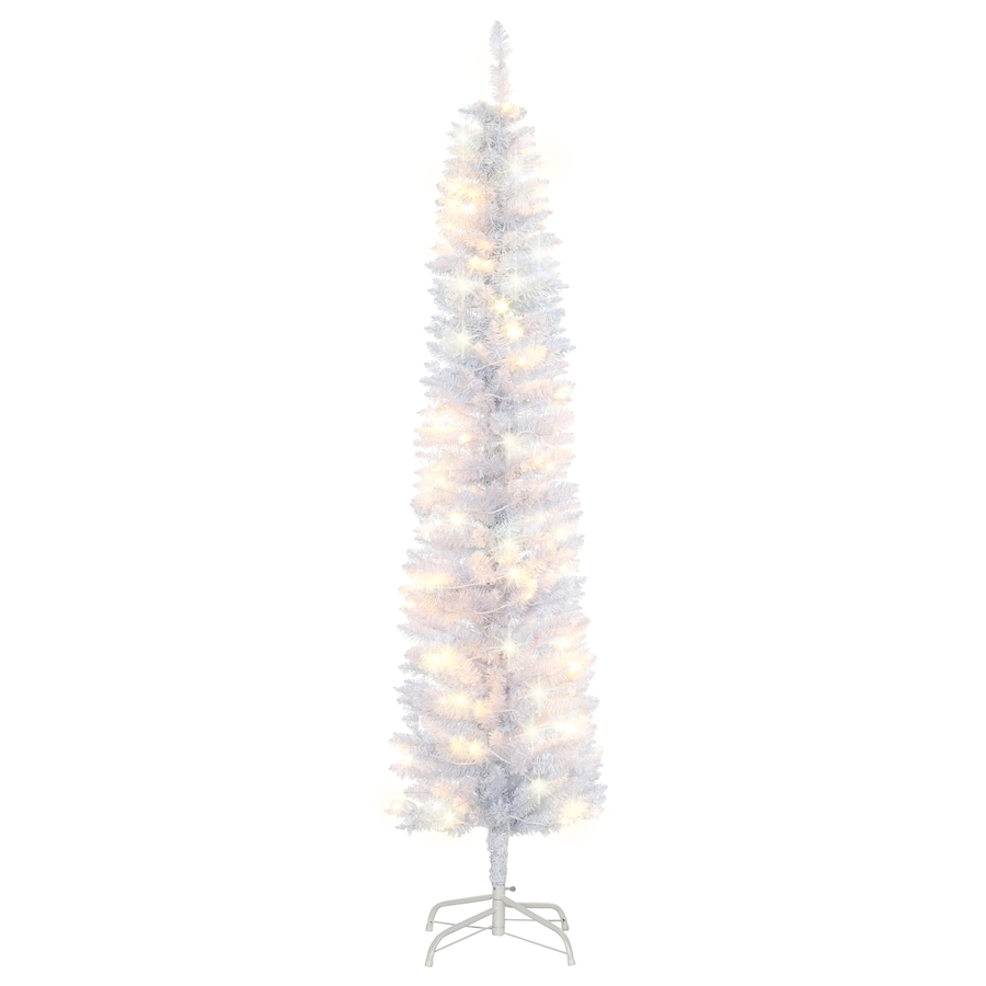 Image 994816.jpg, Product 994-816 / Price $78.99, HOMCOM 6 ft Prelit Pencil Artificial Christmas Tree w/ 395 Branches from HOMCOM on TSC.ca's Home & Garden department