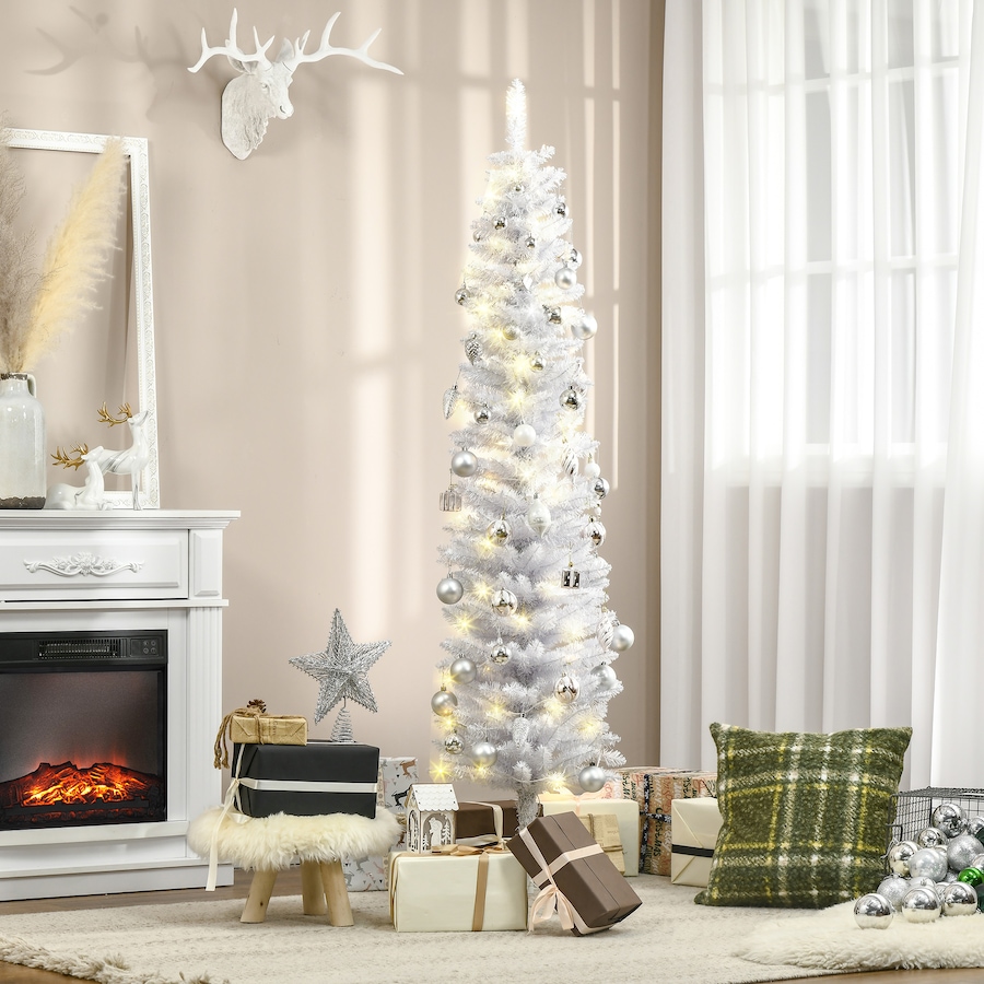 Image 994816_ALTMORE1.jpg, Product 994-816 / Price $78.99, HOMCOM 6 ft Prelit Pencil Artificial Christmas Tree w/ 395 Branches from HOMCOM on TSC.ca's Home & Garden department