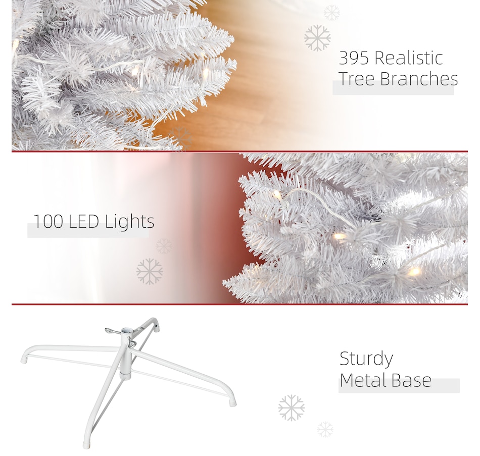 Image 994816_ALTMORE6.jpg, Product 994-816 / Price $76.99, HOMCOM 6 ft Prelit Pencil Artificial Christmas Tree w/ 395 Branches from HOMCOM on TSC.ca's Home & Garden department